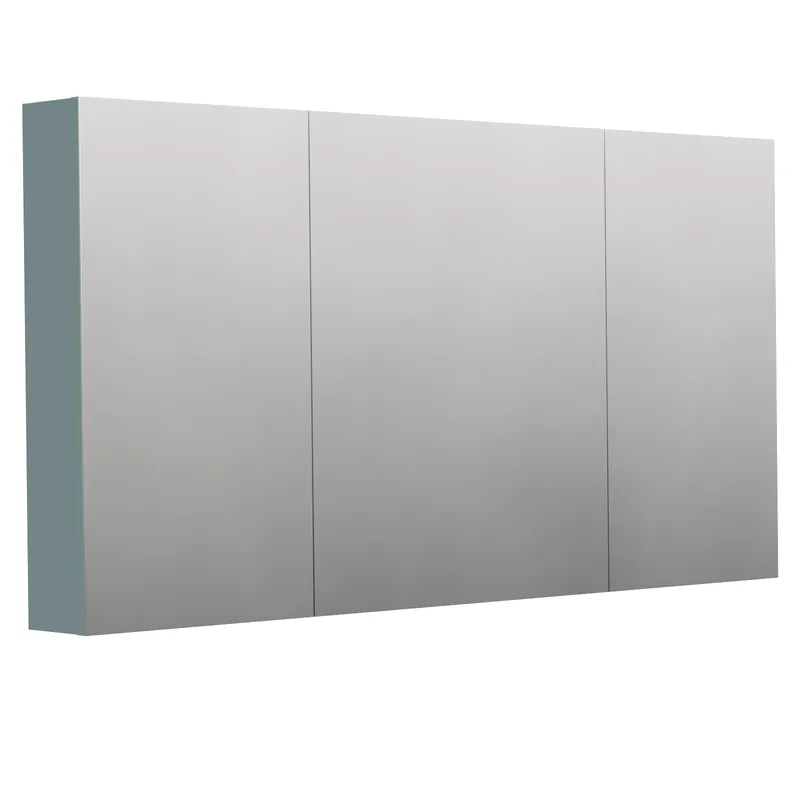 Aktuální INTEDOOR BARI zrcadlová skříňka 140x72x14 cm, s vypínačem a el. zásuvkou, MDF, aqua marina mat