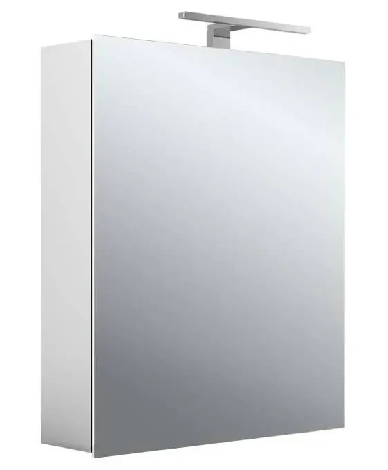 EMCO MEE zrcadlová skříňka 60x74,6x15,3 cm, osvětlení, s vypínačem a el. zásuvkou, hliník, stříbrná Poslední Šance