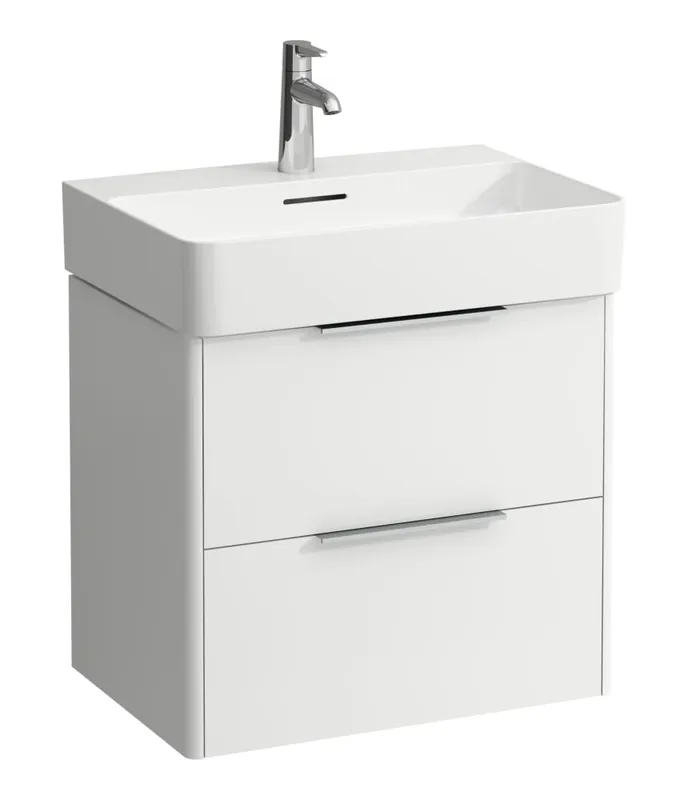 LAUFEN BASE skříňka pod umyvadlo 58,5x39x51,5 cm, 2 zásuvky, matná bílá Přímo Od Výrobce