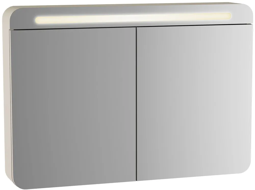 Bezpečná Platba VITRA SENTO zrcadlová skříňka 100x70x15 cm, osvětlení, s vypínačem, matt anthracite