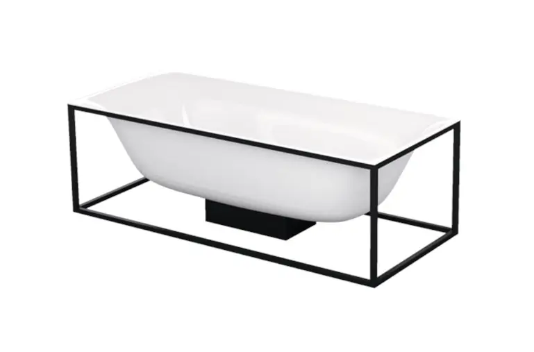 Autentický BETTELUX SHAPE volně stojící vana 180x80 cm, bez rámu, BetteGlaze, titanová ocel
