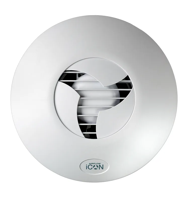 Cenový Hit AIRFLOW ICON 15 axiální ventilátor 100 mm, nástěnný/stropní, se zpětnou klapkou