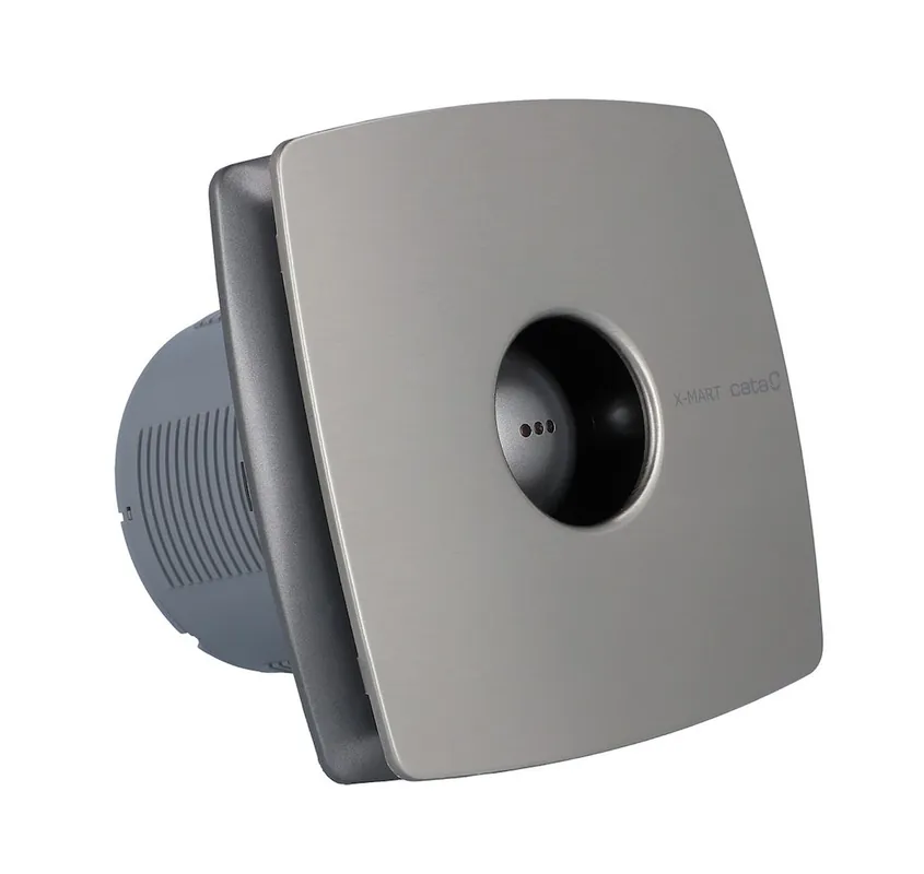 CATA X-MART 12 H INOX axiální ventilátor 120 mm, nástěnný/stropní/do okna, s časovačem, čidlem vlhkosti a zpětnou klapkou, nerez Cenový Hit