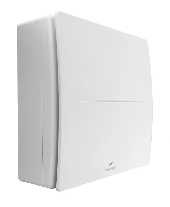 AERAULIQA QX100HT radiální ventilátor 100mm, nástěnný/stropní, se snímačem vlhkosti a zpětnou klapkou Expresní Doručení