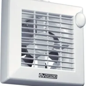 VORTICE PUNTO M 100/4" A axiální ventilátor 100 mm, nástěnný/stropní, s žaluzií Časově Omezené