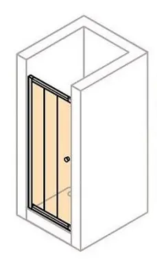CONCEPT 100 NEW sprchové dveře 100x190 cm, posuvné, bílá/čiré sklo Nejprodávanější