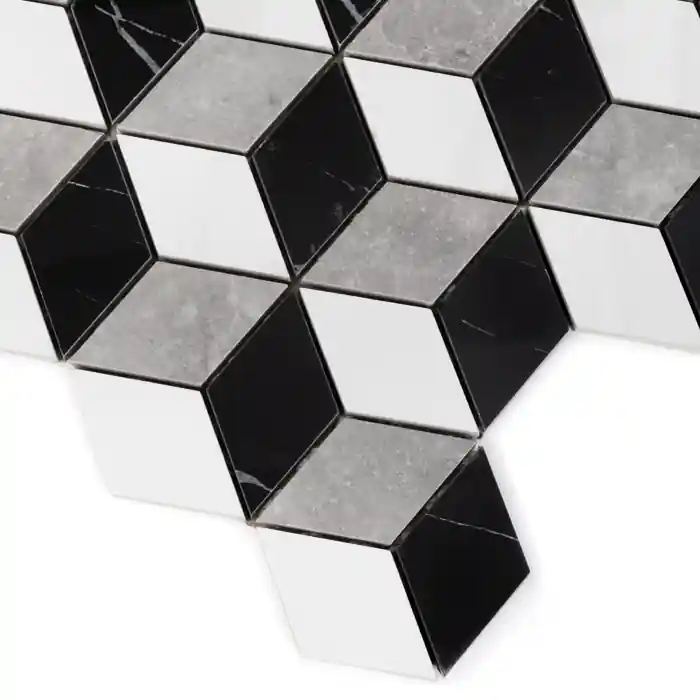 Aktuální DUNIN LORDY mozaika 25,8x29,8cm, lesk, white/black