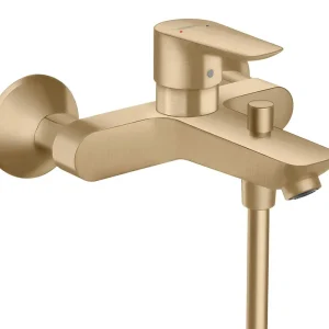 Novinka HANSGROHE TALIS E vanová nástěnná baterie, s přepínačem, kartáčovaný bronz