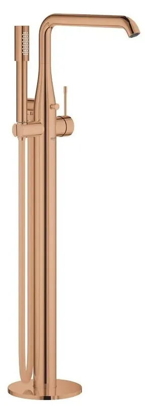GROHE ESSENCE NEW vanová baterie na podlahu, s přepínačem, se sprchovou soupravou, warm sunset Přímo Od Výrobce