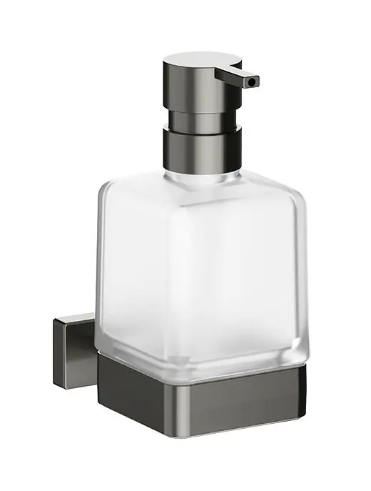 Oblíbený INDA LEA 1800 dávkovač tekutého mýdla 250 ml, nástěnný, sklo, broušený grafit