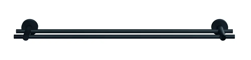 Cenově Výhodný TESA MOON BLACK držák ručníků 640 mm, dvojramenný, černá