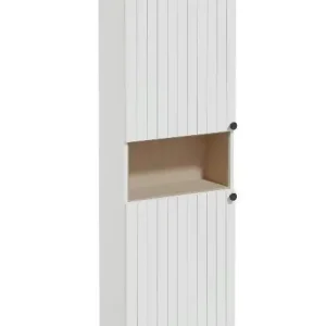 VITRA ROOT GROOVE vysoká skříňka 57x27x155 cm, 1 police, 2 dvířka, matná bílá Akční Cena
