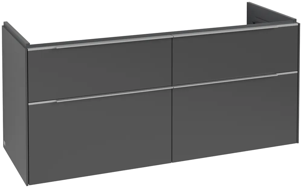 Tovární Cena VILLEROY & BOCH VERITY EXCLUSIVE skříňka pod umyvadlo 127,2x47,8x57,6 cm, 4 zásuvky, Graphite