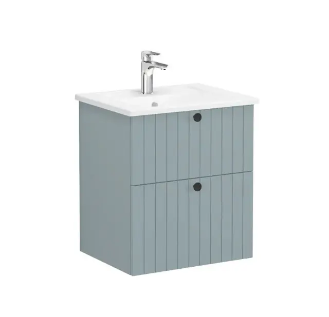 VITRA ROOT GROOVE skříňka s umyvadlem 60x47x67 cm, 2 zásuvky, matná zelená Speciální Cena