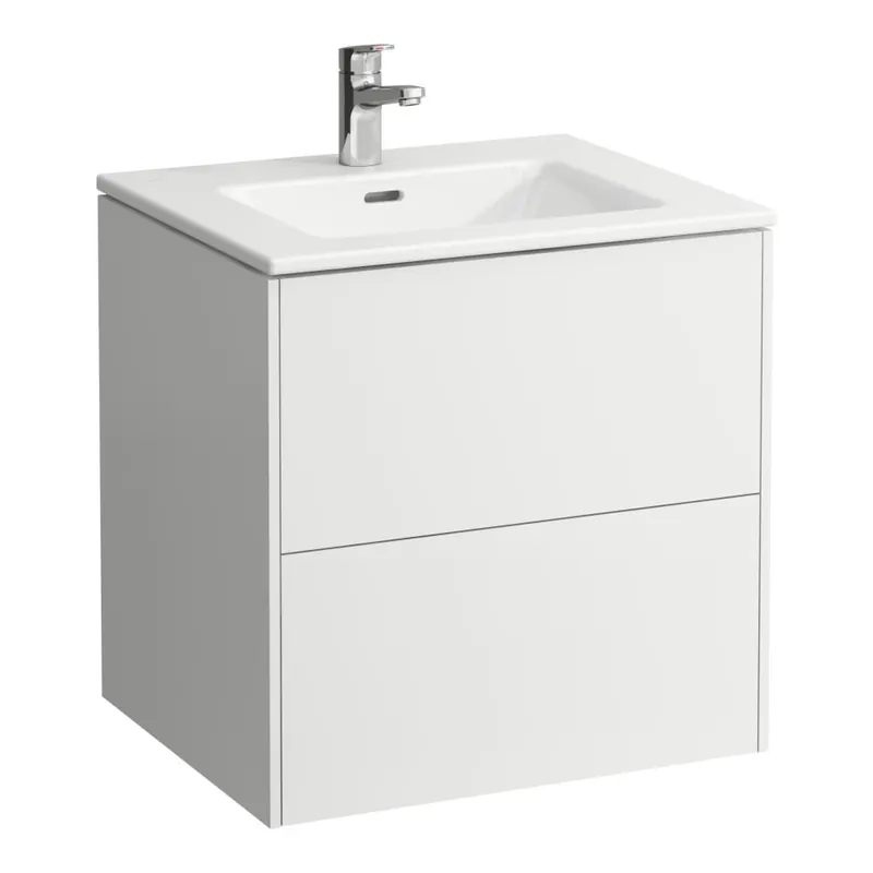 LAUFEN PRO S skříňka s umyvadlem 60x50x61 cm, 2 zásuvky, Push-open, s organizérem, lesklá bílá Ověřený