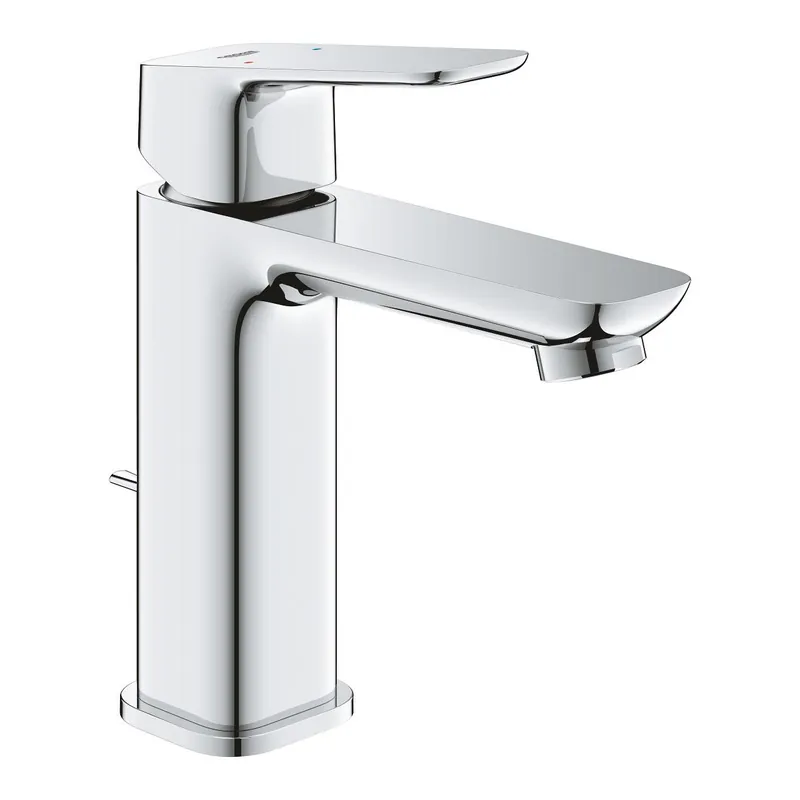 GROHE CUBEO umyvadlová stojánková baterie, s odtokovou soupravou, Water Saving, chrom Autentický