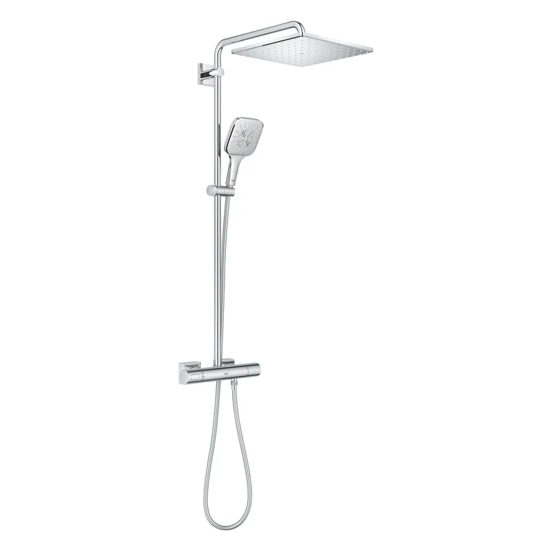 GROHE RAINSHOWER SMARTACTIVE 310 sprchový set s termostatickou baterií, horní sprcha, ruční sprcha se 3 proudy, tyč, hadice, Water Saving, chrom Cenově Výhodný