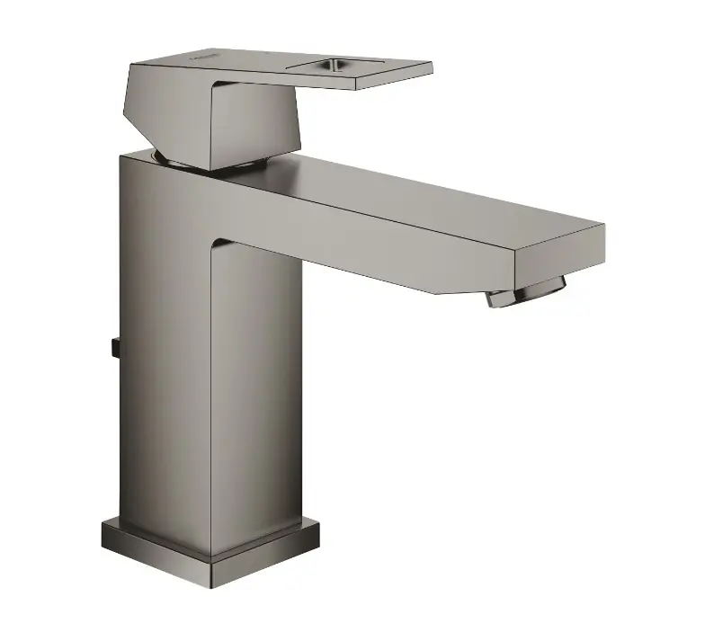 Víkendová Akce GROHE EUROCUBE umyvadlová stojánková baterie, s odtokovou soupravou, kartáčovaný hard graphite