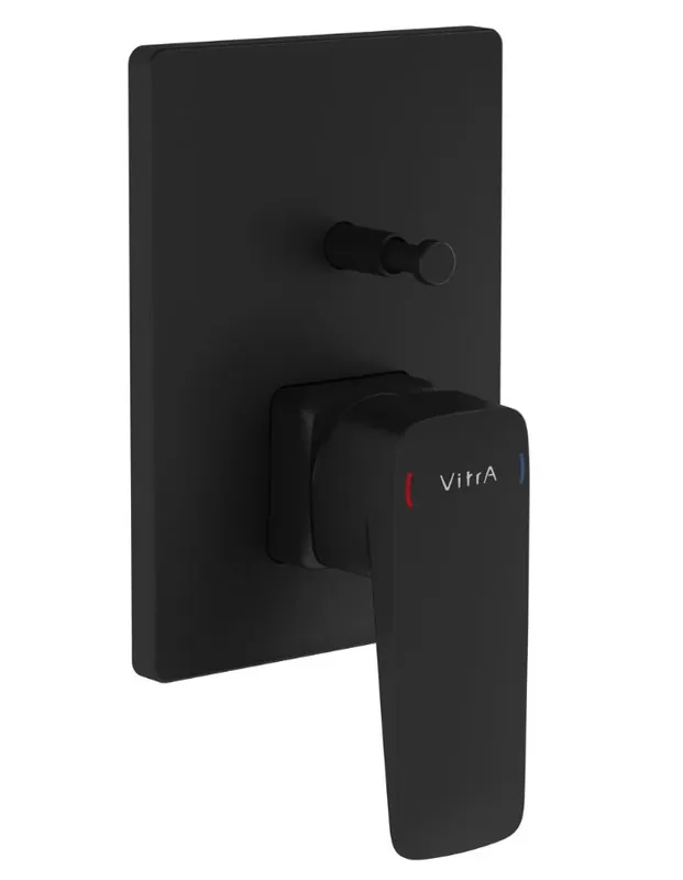 VITRA ROOT SQUARE vanová podomítková baterie, s přepínačem, matná černá Kup Teď
