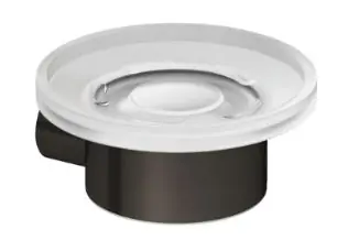 KLUDI VELA R mýdlenka, nástěnná, sklo, kartáčovaný gun metal Cenový Hit