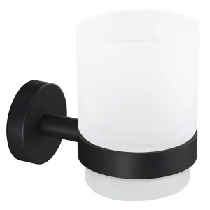Oblíbený TESA MOON BLACK nástěnný pohárek, sklo, černá
