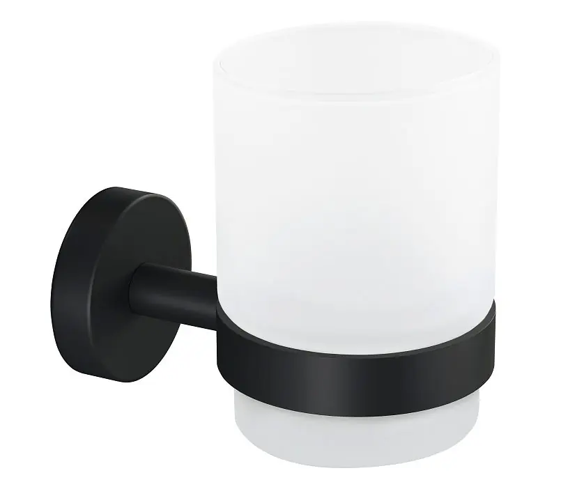 Oblíbený TESA MOON BLACK nástěnný pohárek, sklo, černá