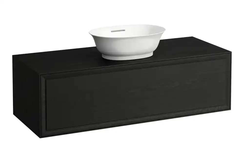 Omezená Nabídka LAUFEN THE NEW CLASSIC skříňka pod umyvadlo 117,7x45,7x34,7 cm, 1 zásuvka, Push-open, černěný dub