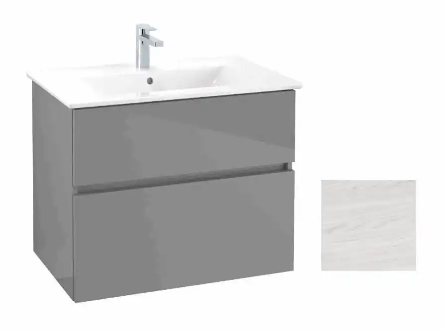 VILLEROY & BOCH VERITY LINE skříňka pod umyvadlo 75,5x48,2x61,8 cm, 2 zásuvky, White Wood Levný
