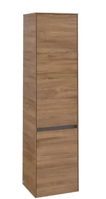 VILLEROY & BOCH COLLARO vysoká skříňka 40,4x34,9x153,8 cm, 2 dvířka, panty vlevo, Oak Kansas Poslední Šance