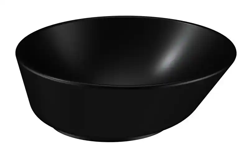 VITRA GEO umyvadlová mísa 38 cm, bez přepadu, VitrAhygiene, matná černá Víkendová Akce