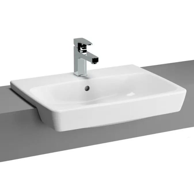 Cenová Bomba VITRA METROPOLE umyvadlo 50 cm, s otvorem pro baterii a přepadem, VitrAhygiene
