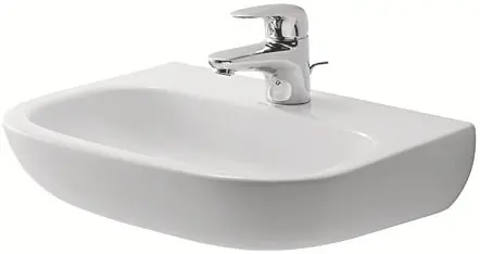 DURAVIT D-CODE umývátko 45 cm, s otvorem pro baterii, bez přepadu Nová Kolekce