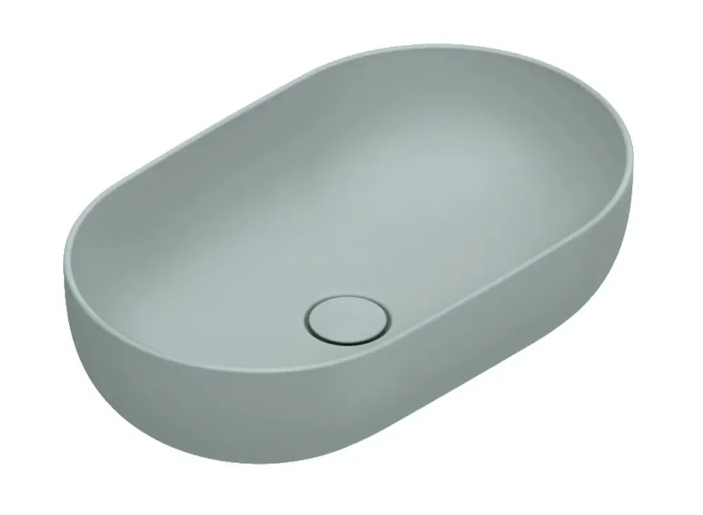 Nejprodávanější CATALANO SFERA umyvadlová mísa 60 cm, bez přepadu, Cataglaze+Silver Titanium, matná acqua