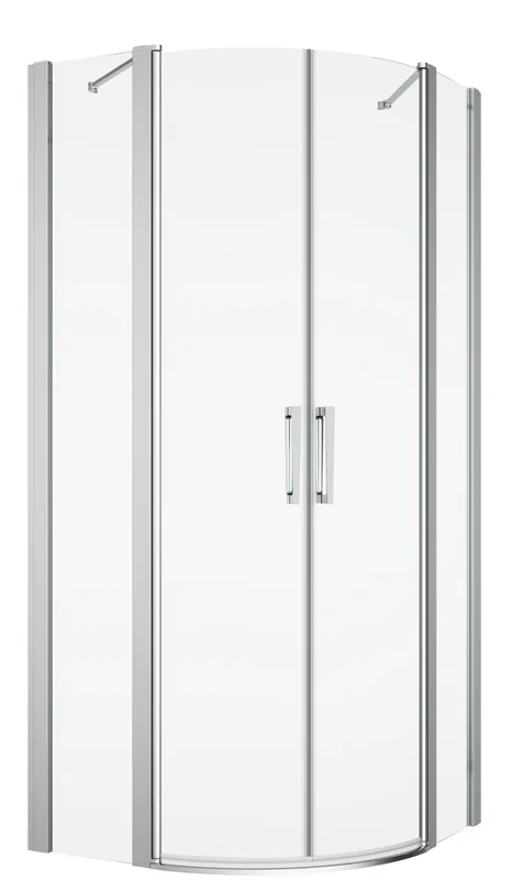 RONAL DIVERA D22ERB sprchový kout 90x110 cm, R550, křídlové dveře, aluchrom/čiré sklo Levný