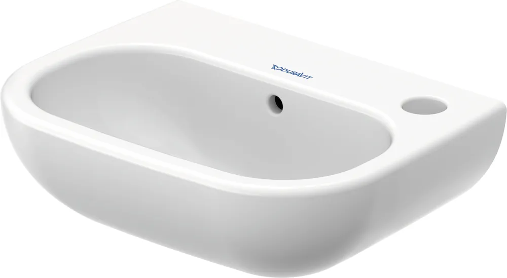 Nejlepší Volba DURAVIT D-CODE umývátko 36 cm, s otvorem pro baterii vpravo a přepadem