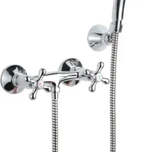 Finální Výprodej RAF RIO II sprchový set s baterií, ruční sprcha, hadice, držák, chrom