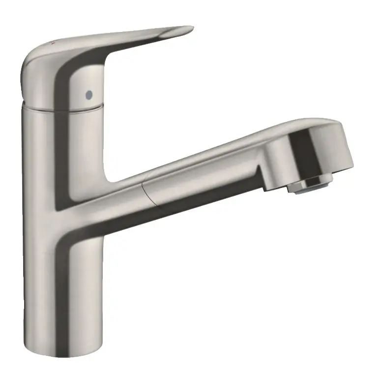 HANSGROHE FOCUS M42 dřezová baterie, s vytahovací koncovkou, nerez Nakupujte Hned