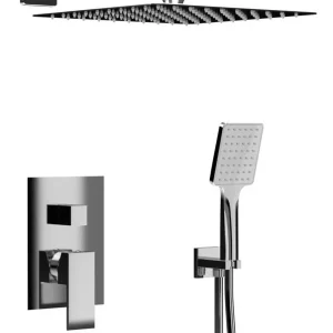 SAPHO CUBEMIX sprchový set s podomítkovou baterií, horní sprcha, ruční sprcha, hadice, držák, chrom Ověřený
