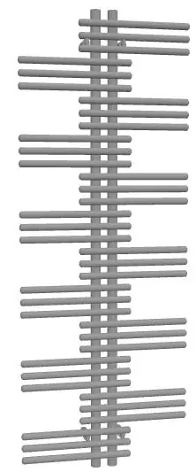 ZEHNDER YUCCA designový radiátor 1300/500, dvouřadý, připojení shora/zdola, bílá RAL9016 Zlevněný