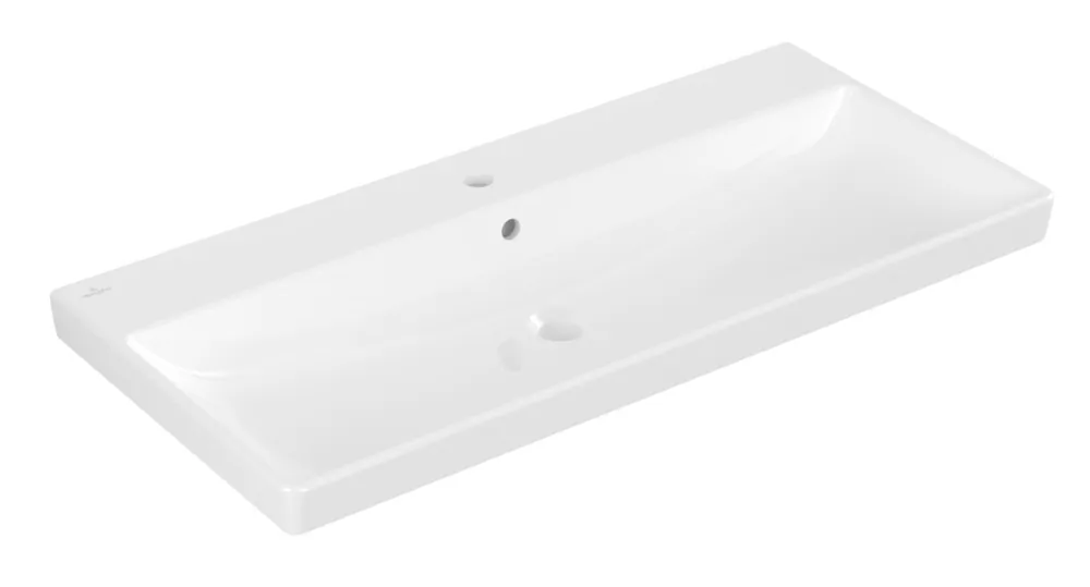 VILLEROY & BOCH AVENTO umyvadlo 100 cm, s otvorem pro baterii a přepadem, CeramicPlus, alpská bílá Objednat Nyní