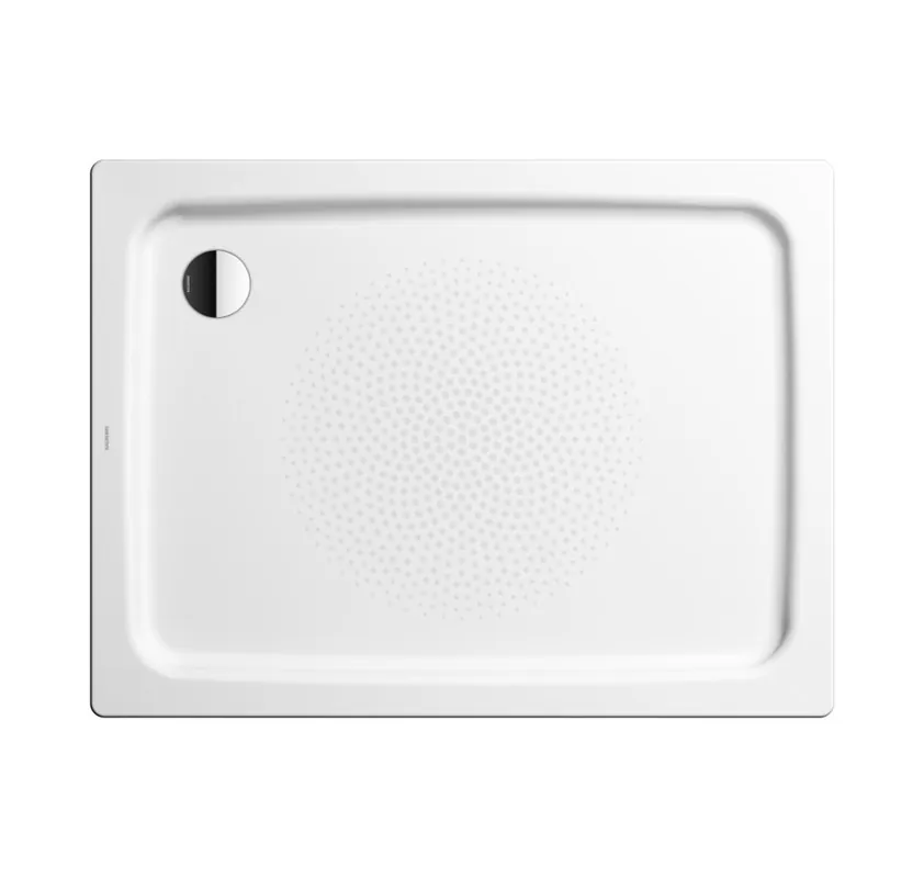 Nakupujte Hned KALDEWEI DUSCHPLAN 418-2 sprchová vanička 90x100 cm, smaltovaná ocel, s nosičem, Perl Effekt, Antislip