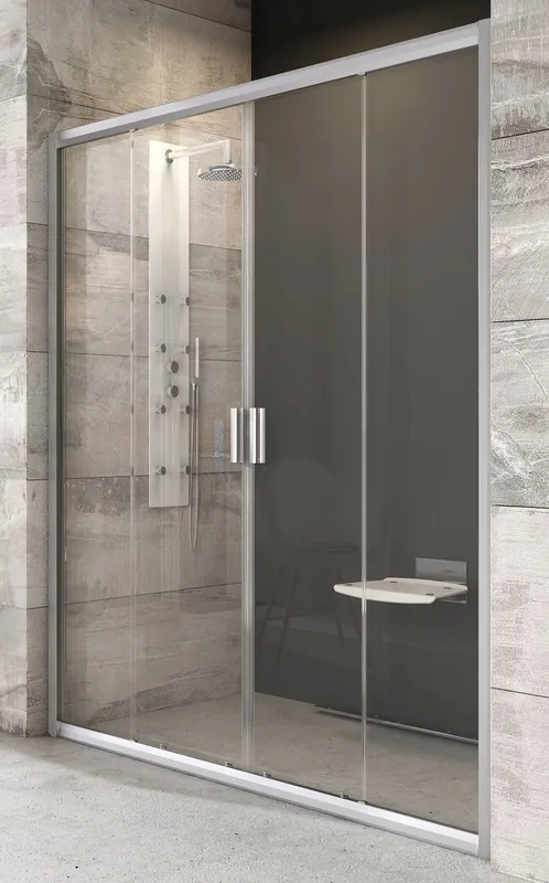 RAVAK BLIX BLDP4 180 sprchové dveře 181x190 cm, posuvné, satin/sklo transparent Pouze Dnes