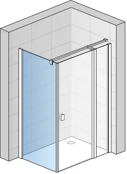 Originální CONCEPT 200 CONT1 boční stěna 120x200 cm, aluchrom/čiré sklo