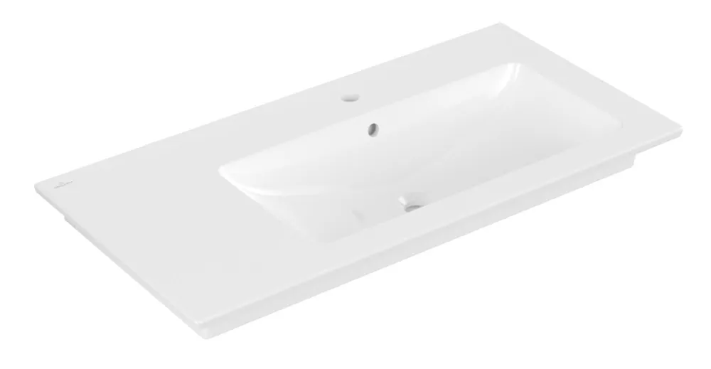 VILLEROY & BOCH VENTICELLO umyvadlo 100 cm, s otvorem pro baterii a přepadem, alpská bílá Vysoce Kvalitní