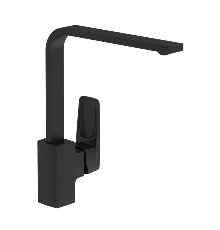 Značkový VITRA ROOT SQUARE dřezová baterie, BluEco, matná černá