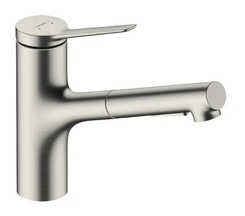 HANSGROHE ZESIS M33 dřezová baterie, s vytahovací sprškou, sBox lite, nerez Rychlé Dodání