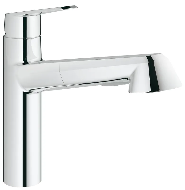 Vysoce Kvalitní GROHE EURODISC COSMOPOLITAN dřezová baterie, s vytahovací sprškou, chrom