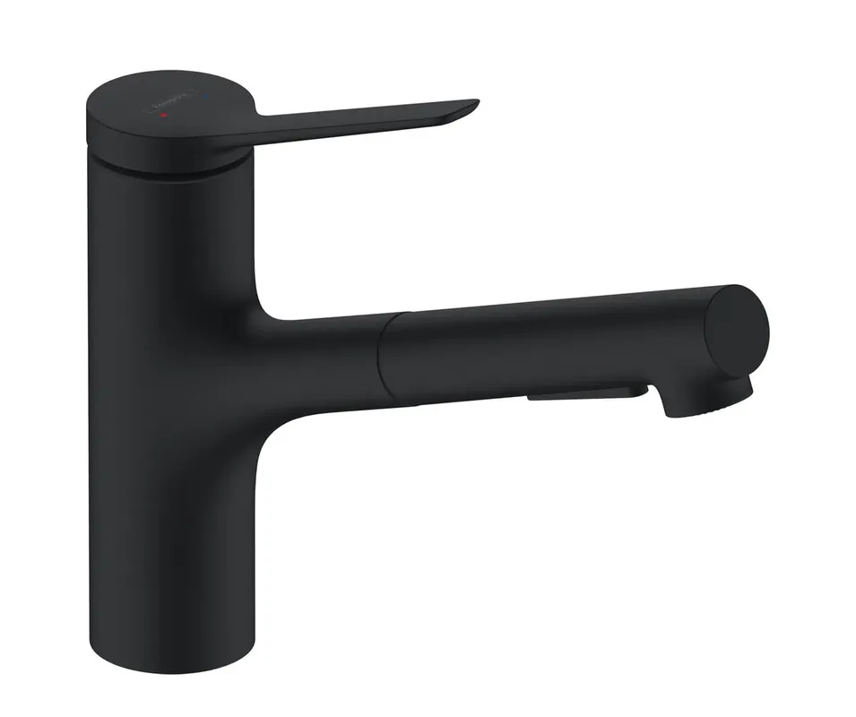 HANSGROHE ZESIS M33 dřezová baterie, s vytahovací sprškou, matná černá Tovární Cena