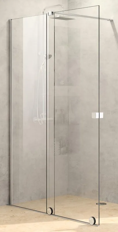 HÜPPE XTENSA PURE sprchové dveře 120x200 cm, posuvné, levé, stříbrná pololesklá/sklo čiré Cenově Výhodný
