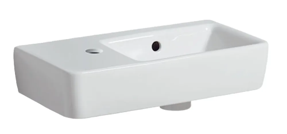 GEBERIT SELNOVA COMPACT umývátko 50 cm, s otvorem pro baterii vlevo a přepadem Objednat Nyní